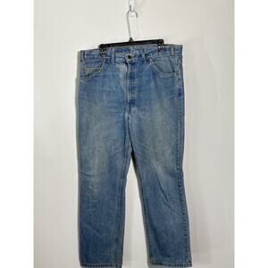 Levi‎ Strauss Co Mens Jeans 38x30 Light Wash Straight Fit Denim Pants